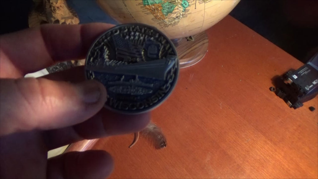 USS Wisconsin BB-64 Battleship Warships of World War 2 Collectible Challenge Coin