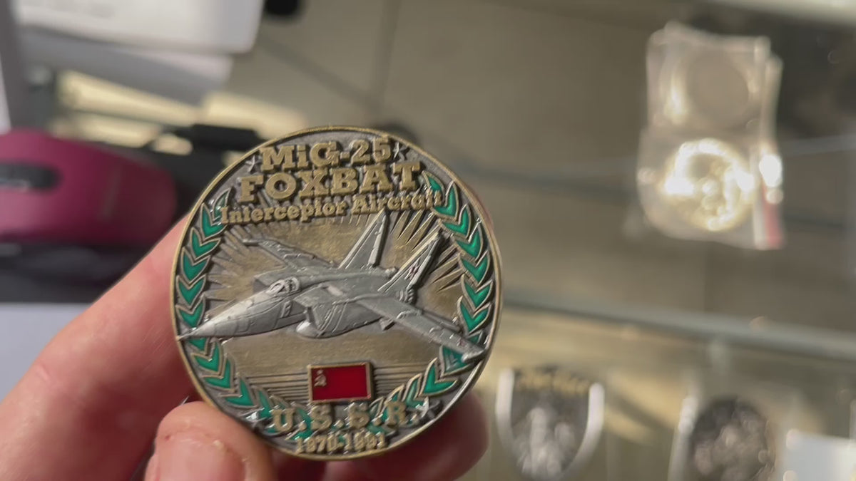 MiG-25 Foxbat USSR Cold War Combatants Challenge Coin