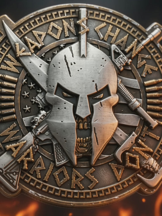 Weapons Change Warriors Don't US Military Veteran Collectible Challenge Coin