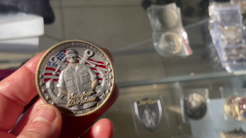 US Coast Guard Veteran’s Day Patriotic Collectible Military Challenge Coin