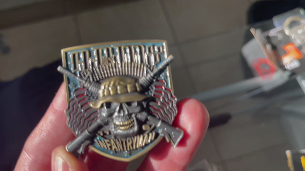 Infantryman 11 Bravo MOS Army Veteran Collectible Challenge Coin
