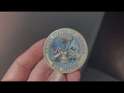 Department of War Classic and 2025 Veteran Flip Collectible Challenge Coin